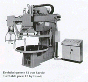 Turntable press F3 by Favole