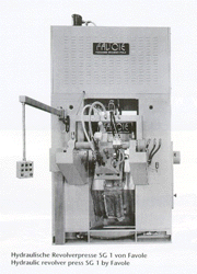 Hydraulic revolver press SG I by Favole