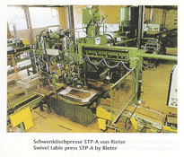 Swivel table press STP-A by Rieter